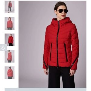 Bernardo Zip Around Funnel Jacket Olive GREEN